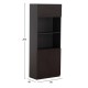ΒΙΒΛΙΟΘΗΚΗ ΓΡΑΦΕΙΟΥ ΕΠΑΓΓΕΛΜΑΤΙΚΗ ROSEWOOD HM2089 80Χ40Χ200Υ εκ. ΒΙΒΛΙΟΘΗΚΗ ΓΡΑΦΕΙΟΥ ΕΠΑΓΓΕΛΜΑΤΙΚΗ ROSEWOOD HM2089 ΜΕΛΑΜΙΝΗ ΓΚΡΙ-WENGE 80Χ40Χ200Υεκ.