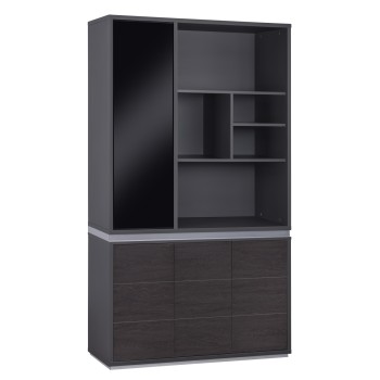 ΒΙΒΛΙΟΘΗΚΗ ΓΡΑΦΕΙΟΥ ΕΠΑΓΓΕΛΜΑΤΙΚΗ ROSEWOOD HM2091L 120Χ40Χ200Υ εκ.