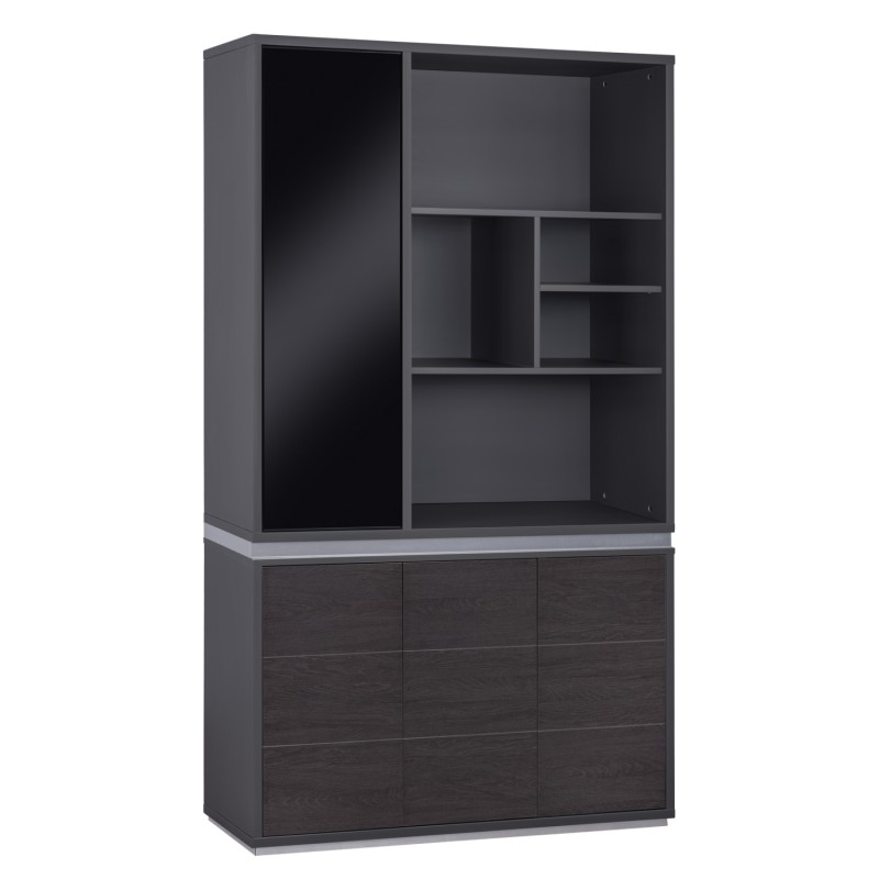 ΒΙΒΛΙΟΘΗΚΗ ΓΡΑΦΕΙΟΥ ΕΠΑΓΓΕΛΜΑΤΙΚΗ ROSEWOOD HM2091L 120Χ40Χ200Υ εκ.