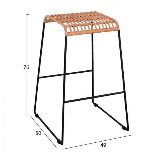 ΣΚΑΜΠΟ ΜΕΤΑΛΛΙΚΟ ALLEGRA HM5641 ΜΕ WICKER ΣΕ ΜΠΕΖ ΑΠΟΧΡΩΣΗ 49x50x76 εκ. ΣΚΑΜΠΟ ΜΕΤΑΛΛΙΚΟ ALLEGRA HM5641 ΜΕ WICKER ΣΕ ΜΠΕΖ ΑΠΟΧΡΩΣΗ 49x50x76 εκ.