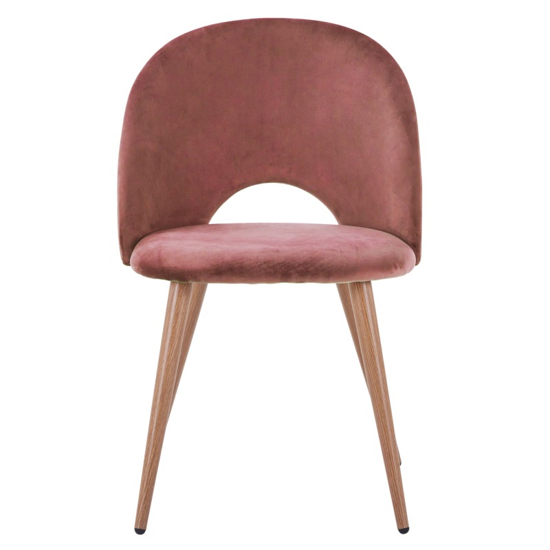 ΚΑΡΕΚΛΑ SADIE ΒΕΛΟΥΔΟ ΣΑΠΙΟ ΜΗΛΟ ΚΑΙ ΜΕΤΑΛΛΙΚΑ ΠΟΔΙΑ HM8544.02 52x49,5x77Υ εκ.