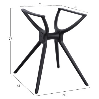 ΒΑΣΗ ΠΟΛΥΠΡΟΠΥΛΕΝΙΟΥ ΜΑΥΡΗ HM462.01 ΓΙΑ ΕΠΙΦΑΝΕΙΑ 80Χ80