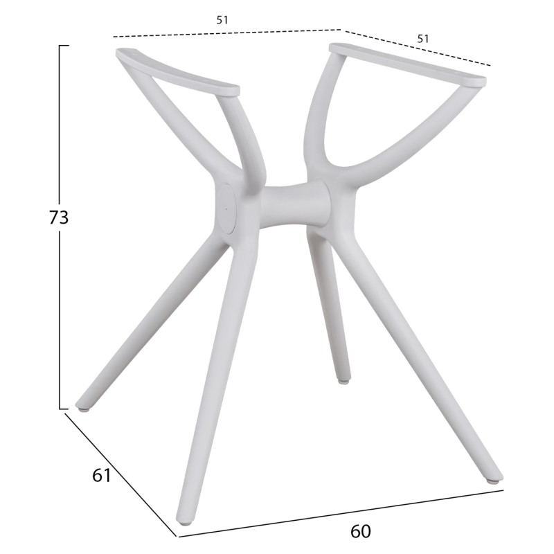 ΒΑΣΗ ΠΟΛΥΠΡΟΠΥΛΕΝΙΟΥ ΛΕΥΚΗ HM462.02 ΓΙΑ ΕΠΙΦΑΝΕΙΑ 80Χ80