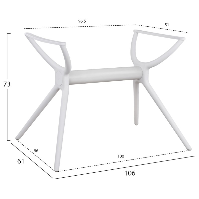 ΒΑΣΗ ΠΟΛΥΠΡΟΠΥΛΕΝΙΟΥ ΛΕΥΚΗ HM463.02 ΓΙΑ ΕΠΙΦΑΝΕΙΑ 120Χ80