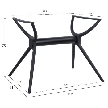 ΒΑΣΗ ΠΟΛΥΠΡΟΠΥΛΕΝΙΟΥ ΜΑΥΡΗ HM463.01 ΓΙΑ ΕΠΙΦΑΝΕΙΑ 120Χ80