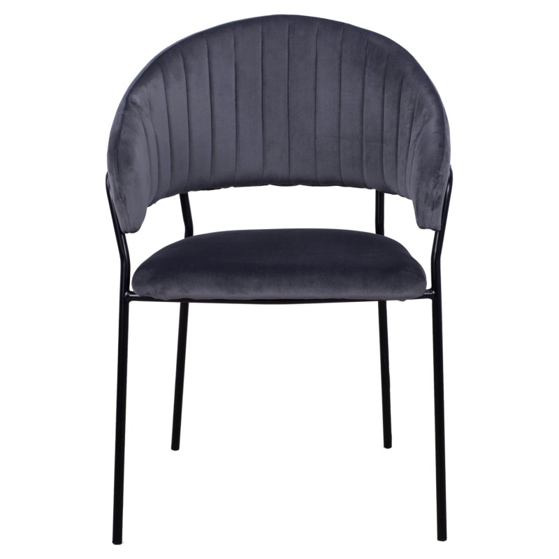 ΠΟΛΥΘΡΟΝΑΚΙ THEODORE HM8520.01 ΑΠΟ ΒΕΛΟΥΔΟ ΓΚΡΙ ΜΕ ΜΕΤΑΛΛΙΚΟ ΣΚΕΛΕΤΟ 55x50x82Υ εκ.