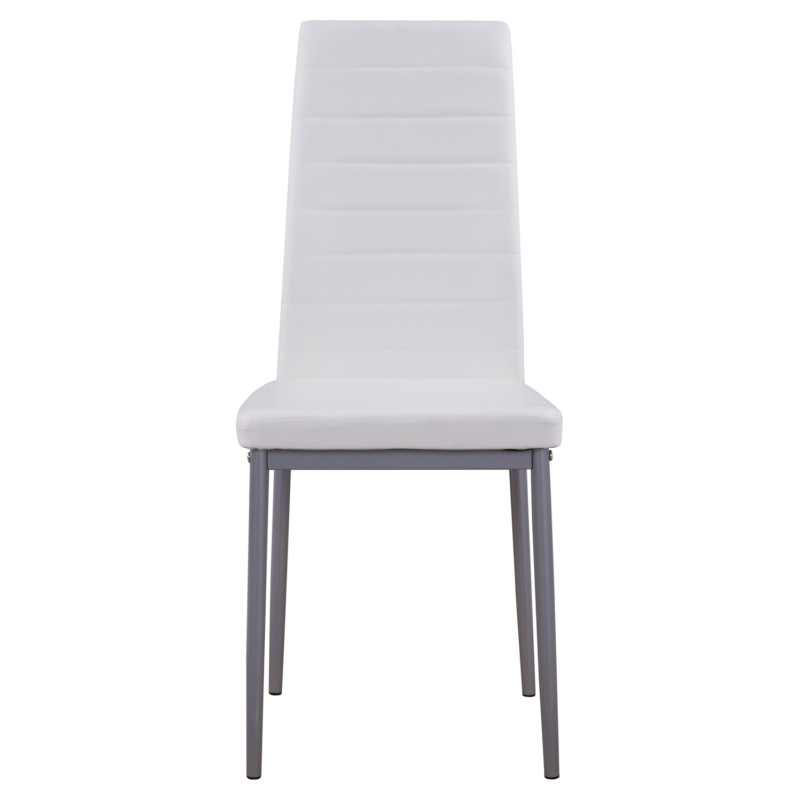 ΚΑΡΕΚΛΑ ΜΕΤΑΛΛΙΚΗ LADY HM0037.11 ΛΕΥΚΟ PU ΜΕΤΑΛΛΙΚΟ ΣΚΕΛΕΤΟ K/D 40x48x95Y εκ.