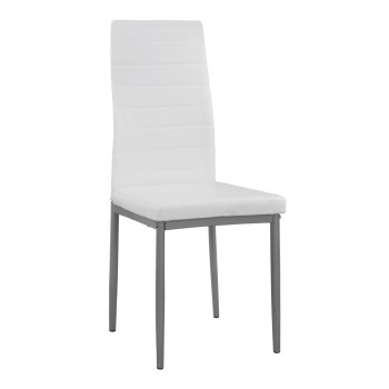 ΚΑΡΕΚΛΑ ΜΕΤΑΛΛΙΚΗ LADY HM0037.11 ΛΕΥΚΟ PU ΜΕΤΑΛΛΙΚΟ ΣΚΕΛΕΤΟ K/D 40x48x95Y εκ.