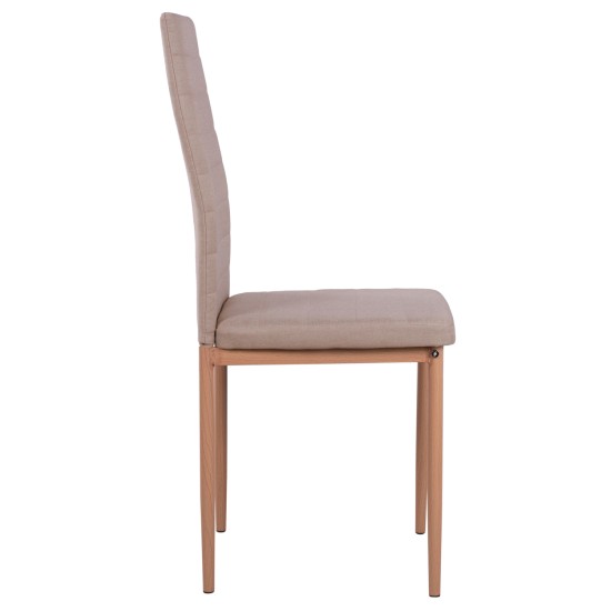 ΚΑΡΕΚΛΑ ΜΕΤΑΛΛΙΚΗ LADY HM0037.14 ΜΠΕΖ ΥΦΑΣΜΑ ΜΕΤΑΛΛΙΚΟ ΣΚΕΛΕΤΟ K/D 40x48x95 εκ.