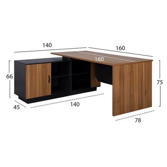 ΕΠΑΓΓΕΛΜΑΤΙΚΟ ΓΡΑΦΕΙΟ SUPREME HM2363 ΓΩΝΙΑ ΑΝΑΣΤΡΕΨΙΜΗ 160x140x75Υ εκ. ΕΠΑΓΓΕΛΜΑΤΙΚΟ ΓΡΑΦΕΙΟ SUPREME HM2363 ΓΩΝΙΑ ΑΝΑΣΤΡΕΨΙΜΗ 160x140x75Υ εκ.