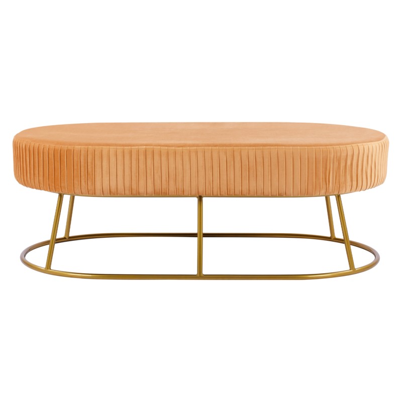 ΣΚΑΜΠΟ ΠΑΓΚΑΚΙ ALINAFE HM8635.09 ΑΠΟ ΧΡΥΣΟ ΒΕΛΟΥΔΟ ΜΕ ΧΡΥΣΗ ΒΑΣΗ 118Χ64Χ40,5Y εκ.