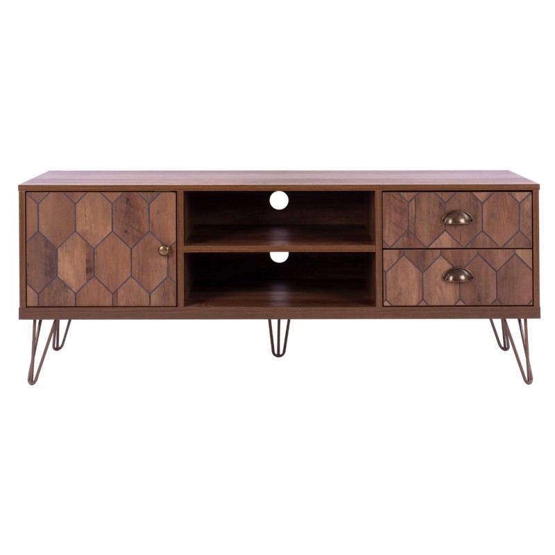 ΕΠΙΠΛΟ TV PHILIPPA HM8674 ΣΕ ΚΑΡΥΔΙ ΑΠΟΧΡΩΣΗ ΜΕ ΧΡΥΣΟ 130x39,5x51Y εκ.