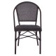 ΚΑΡΕΚΛΑ PRETORIA ΜΕΤΑΛΛΙΚΗ BAMBOO LOOK ΚΑΦΕ HM5718 54x62x89 εκ.