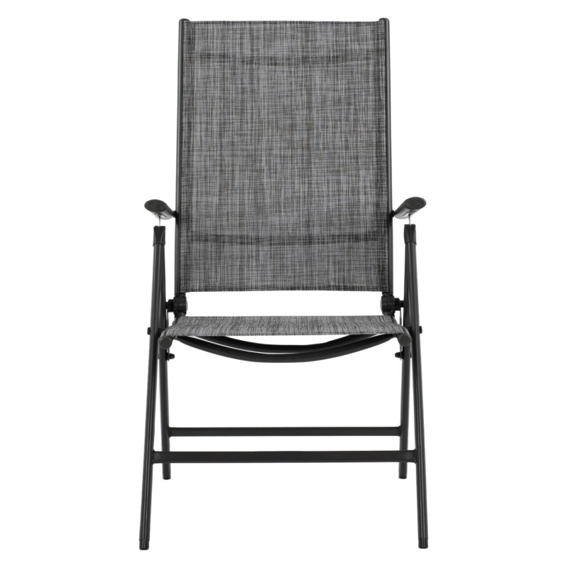 ΠΟΛΥΘΡΟΝΑ ZURI 7ΘΕΣΕΩΝ ΠΤΥΣ/ΝΗ ΜΕΤΑΛΛΙΚΗ ΓΚΡΙ ME ΓΚΡΙ TEXTILENE HM5700.01 55x70x103Y εκ.