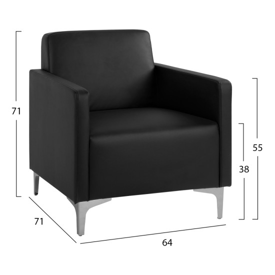ΠΟΛΥΘΡΟΝΑ NELLIE HM3159.11 ΜΕ ΜΑΥΡΟ PU 64Χ71Χ71Υ εκ. ΠΟΛΥΘΡΟΝΑ NELLIE HM3159.11 ΜΕ ΜΑΥΡΟ PU 64Χ71Χ71Υ εκ.