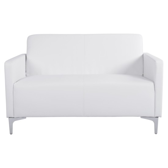 ΚΑΝΑΠΕΣ 2ΘΕΣΙΟΣ NELLIE HM3159.22 ΜΕ ΛΕΥΚΟ PU 113x71x71Υ εκ.