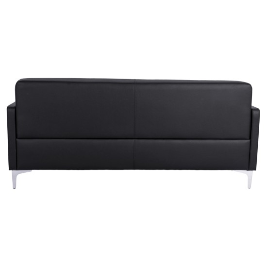 ΚΑΝΑΠΕΣ 3ΘΕΣΙΟΣ NELLIE HM3159.31 ΜΕ ΜΑΥΡΟ PU 163x71x71Υ εκ.