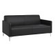 ΚΑΝΑΠΕΣ 3ΘΕΣΙΟΣ NELLIE HM3159.31 ΜΕ ΜΑΥΡΟ PU 163x71x71Υ εκ.