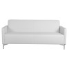 ΚΑΝΑΠΕΣ 3ΘΕΣΙΟΣ NELLIE HM3159.32 ΜΕ ΛΕΥΚΟ PU 163x71x71Υ εκ.