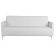 ΚΑΝΑΠΕΣ 3ΘΕΣΙΟΣ NELLIE HM3159.32 ΜΕ ΛΕΥΚΟ PU 163x71x71Υ εκ.