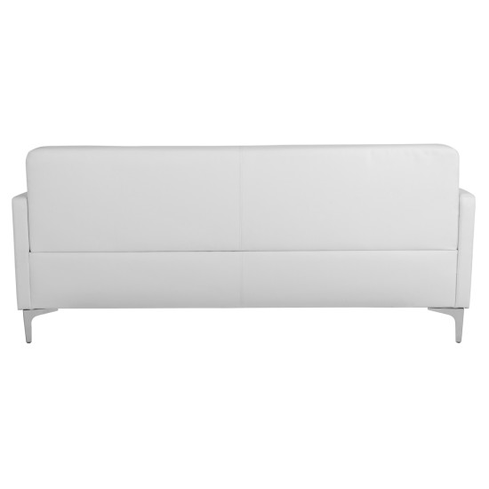 ΚΑΝΑΠΕΣ 3ΘΕΣΙΟΣ NELLIE HM3159.32 ΜΕ ΛΕΥΚΟ PU 163x71x71Υ εκ.