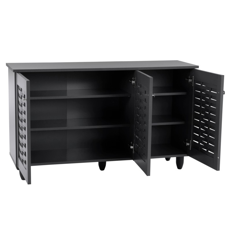 ΠΑΠΟΥΤΣΟΘΗΚΗ-ΝΤΟΥΛΑΠΙ IGGY ΞΥΛΙΝΗ 3ΠΟΡΤΕΣ HM2211.10 ΓΚΡΙ 114Χ34Χ68