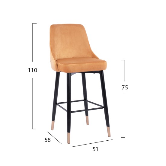 ΣΚΑΜΠΟ ΜΠΑΡ SERENITY HM8519.09 ΒΕΛΟΥΔΟ ΧΡΥΣΟ ΜΕ ΜΕΤΑΛΛΙΚΟ ΣΚΕΛΕΤΟ 51Χ58Χ110Υ εκ. ΣΚΑΜΠΟ ΜΠΑΡ SERENITY HM8519.09 ΒΕΛΟΥΔΟ ΧΡΥΣΟ ΜΕ ΜΕΤΑΛΛΙΚΟ ΣΚΕΛΕΤΟ 51Χ58Χ110Υ εκ.