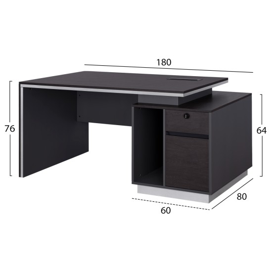 ΓΡΑΦΕΙΟ ΕΠΑΓΓΕΛΜΑΤΙΚΟ ΜΕ ΔΕΞΙΟ ΝΤΟΥΛΑΠΙ ROSEWOOD HM2113R 180X80X76Υ εκ. ΓΡΑΦΕΙΟ ΕΠΑΓΓΕΛΜΑΤΙΚΟ ΜΕ ΔΕΞΙΟ ΝΤΟΥΛΑΠΙ ROSEWOOD HM2113R 180X80X76Υ εκ.