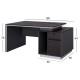 ΓΡΑΦΕΙΟ ΕΠΑΓΓΕΛΜΑΤΙΚΟ ΜΕ ΔΕΞΙΟ ΝΤΟΥΛΑΠΙ ROSEWOOD HM2113R 180X80X76Υ εκ. ΓΡΑΦΕΙΟ ΕΠΑΓΓΕΛΜΑΤΙΚΟ ΜΕ ΔΕΞΙΟ ΝΤΟΥΛΑΠΙ ROSEWOOD HM2113R 180X80X76Υ εκ.