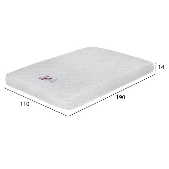 ΣΤΡΩΜΑ ΜΕ FOAM ΧΩΡΙΣ ΕΛΑΤΗΡΙΑ JORDY 110X190x15Y-- HM374.02 (ROLL PACKING) ΛΕΥΚΟ ΣΤΡΩΜΑ ΑΦΡΟΥ ΧΩΡΙΣ ΕΛΑΤΗΡΙΑ JORDY 110X190x15Y-- HM374.02 (ROLL PACKING) ΛΕΥΚΟ
