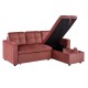 ΚΑΝΑΠΕΣ ΓΩΝΙΑ ΚΡΕΒΑΤΙ WAYNE 224x147x85Υεκ. HM3028.12 ΒΕΛΟΥΔΟ ΣΑΠΙΟ ΜΗΛΟ