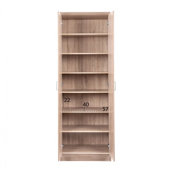 ΠΑΠΟΥΤΣΟΘΗΚΗ ΞΥΛΙΝΗ DAYANNA ΜΕ 6 ΡΑΦΙΑ 60X43X180.5εκ. SONAMA HM2379.02 ΠΑΠΟΥΤΣΟΘΗΚΗ ΞΥΛΙΝΗ DAYANNA ΜΕ 6 ΡΑΦΙΑ 60X43X180.5εκ. SONAMA HM2379.02
