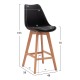 ΣΚΑΜΠΟ ΜΠΑΡ VEGAS HM8000.12 ΣΕ ΜΑΥΡΟ 48x58x105Υ εκ. ΣΚΑΜΠΟ ΜΠΑΡ VEGAS HM8000.12 ΣΕ ΜΑΥΡΟ 48x58x105Υ εκ.