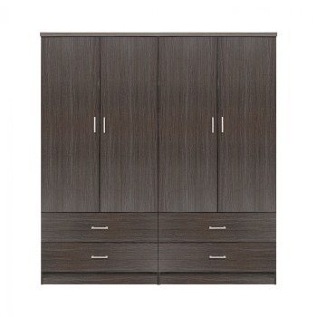 ΣΕΤ 2 ΤΜΧ ΝΤΟΥΛΑΠΑ 4ΦΥΛΛΗ ΜΕ 4 ΣΥΡΤΑΡΙΑ ZEBRANO 160X42X181 HM11349.01