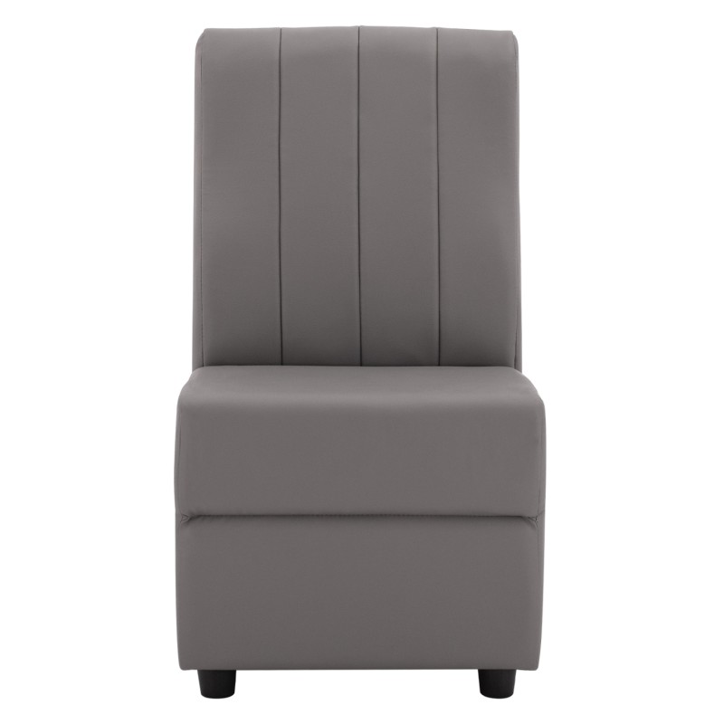 ΠΟΛΥΘΡΟΝΑ LANDON HM3162.10 ΑΠΟ ΤΕΧΝΟΔΕΡΜΑ ΣΕ ΓΚΡΙ ΑΠΟΧΡΩΣΗ 51x66x93Υ εκ.