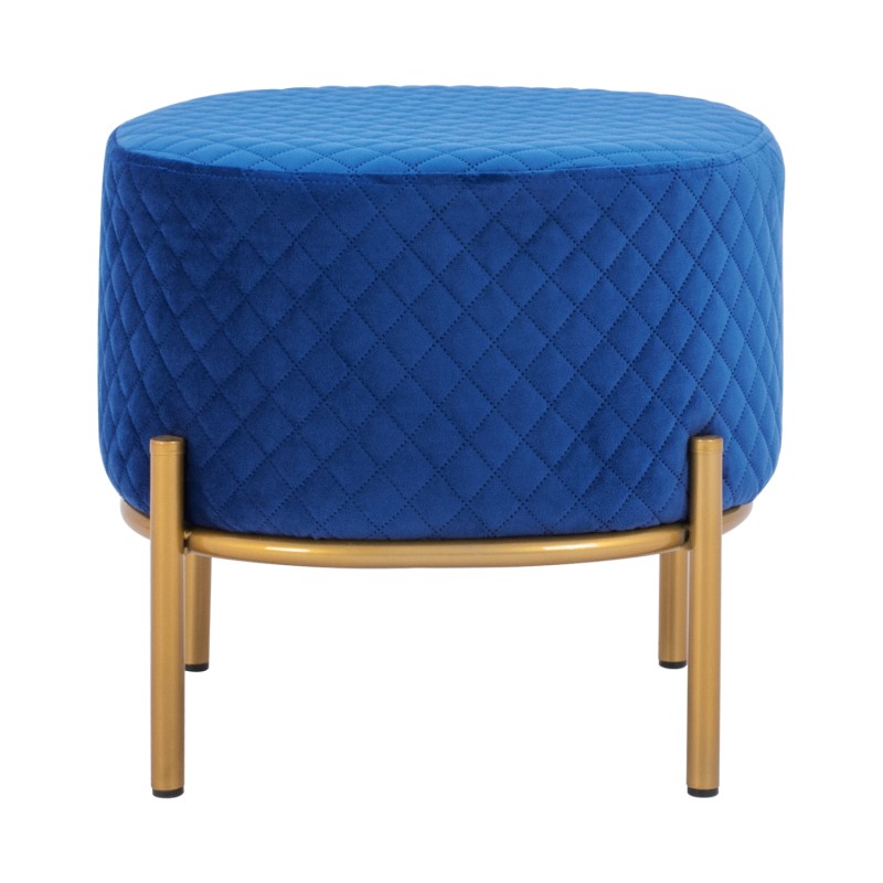 ΣΚΑΜΠΟ SINTA HM8638.08 ΑΠΟ ΜΠΛΕ ΒΕΛΟΥΔΟ ΜΕ ΧΡΥΣΗ ΒΑΣΗ 42x42x38Υ εκ.