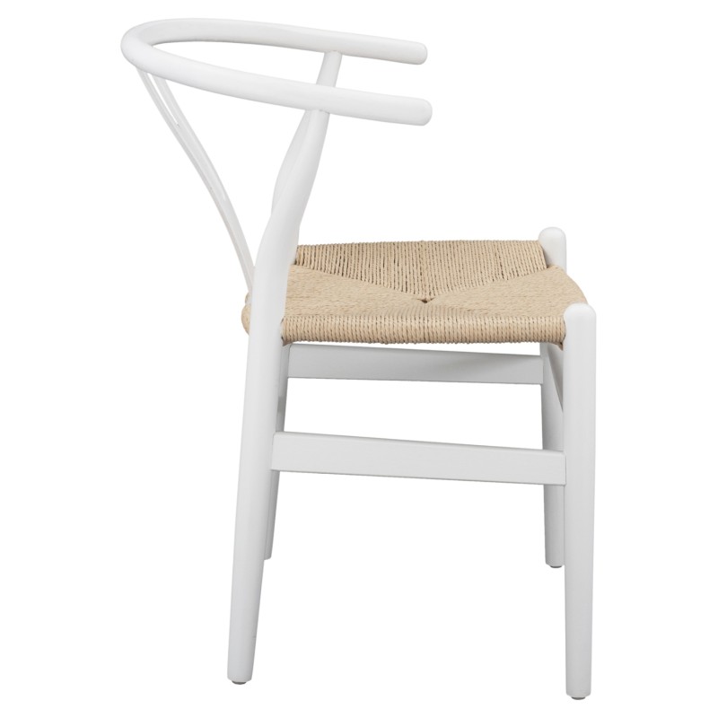 ΚΑΡΕΚΛΑ ΤΡΑΠΕΖΑΡΙΑΣ BRAVE HM8695.04 ΞΥΛΟ ΟΞΙΑΣ ΛΕΥΚΟ-ΣΧΟΙΝΙ ΜΠΕΖ 54x57x74Yεκ.