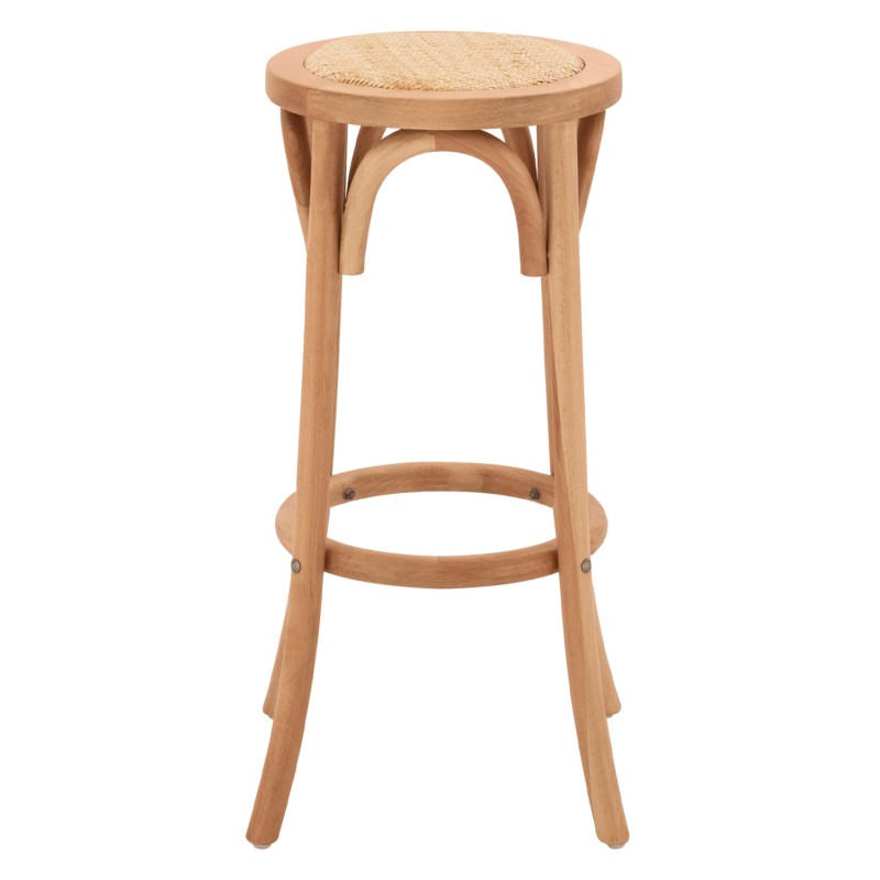 ΣΚΑΜΠΟ ΞΥΛΙΝΟ FAYE ΑΠΟ ΟΞΙΑ ΦΥΣΙΚΟ ΜΕ ΨΑΘΑ Φ36Χ70 HM8751.01 36x36x72 εκ.