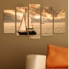 ΠΙΝΑΚΑΣ ΠΕΝΤΑΠΤΥΧΟ MDF SUNSET SAILING HM7206.01 100X0,3X60 εκ.