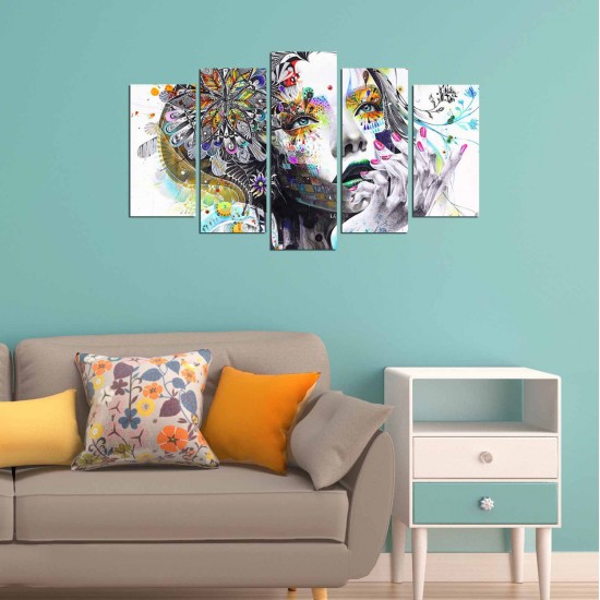 ΠΕΝΤΑΠΤΥΧΟΣ ΠΙΝΑΚΑΣ MDF MODERN DAZZLING BEAUTY GIRL FACE HM7206.04 100X60x3 εκ. ΠΕΝΤΑΠΤΥΧΟΣ ΠΙΝΑΚΑΣ MDF MODERN DAZZLING BEAUTY GIRL FACE HM7206.04 100X60x3 εκ.