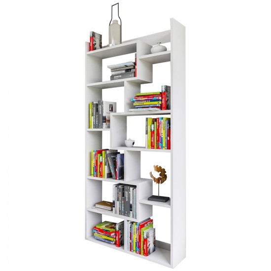 ΒΙΒΛΙΟΘΗΚΗ GRETEL ΛΕΥΚΗ 90x22x182 εκ. HM8865.01 ΒΙΒΛΙΟΘΗΚΗ GRETEL ΛΕΥΚΗ 90x22x182 εκ. HM8865.01