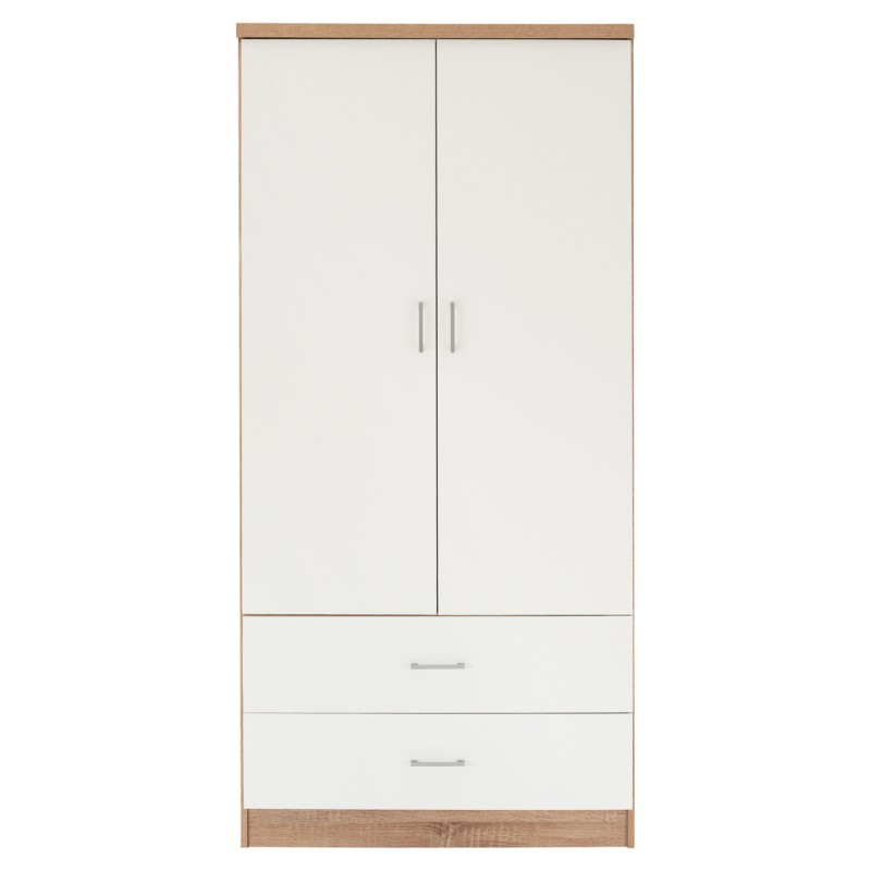 ΝΤΟΥΛΑΠΑ 2ΦΥΛΛΗ ME 2 ΣΥΡΤΑΡΙΑ REINA HM338.06 SONAMA-ΛΕΥΚΗ 80Χ42,5Χ180,5Υ εκ.