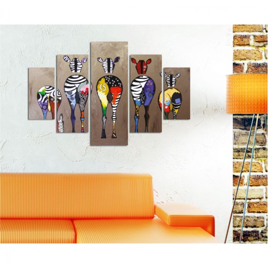 ΠΙΝΑΚΑΣ ΠΕΝΤΑΠΤΥΧΟ MDF COLORFUL ZEBRAS 82Χ56x3 HM7207.03 ΠΙΝΑΚΑΣ ΠΕΝΤΑΠΤΥΧΟ MDF COLORFUL ZEBRAS 82Χ56x3 HM7207.03