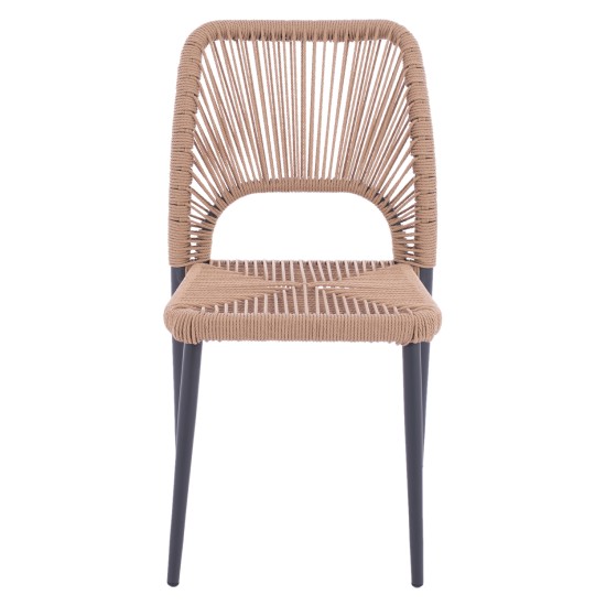ΚΑΡΕΚΛΑ ΑΛΟΥΜΙΝΙΟΥ ΓΚΡΙ ΜΕ P.E.TWIST RATTAN ΜΠΕΖ HM5770.02 45x63x82Υ εκ. ΚΑΡΕΚΛΑ ΑΛΟΥΜΙΝΙΟΥ ΓΚΡΙ ΜΕ P.E.TWIST RATTAN ΜΠΕΖ HM5770.02 45x63x82Υ εκ.