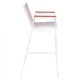 ΣΚΑΜΠΟ ΜΠΑΡ ΑΛΟΥΜΙΝΙΟΥ ΛΕΥΚΟ ΜΕ POLYWOOD 52 x 58 x 108 εκ. HM5790.01