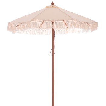 ΟΜΠΡΕΛΑ ΕΠΑΓΓΕΛΜΑΤΙΚΗ WAGNER ΜΑΚΡΑΜΕ ΚΡΟΣΙ ΜΠΕΖ ΜΕ ΞΥΛΙΝΟ ΣΚΕΛΕΤΟ Φ225X2.60Υm HM5777.01