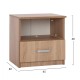 ΚΟΜΟΔΙΝΟ ΜΕ ΣΥΡΤΑΡΙ ADLER SONAMA OAK HM2431.01 45x40x48 εκ. ΚΟΜΟΔΙΝΟ ΜΕ ΣΥΡΤΑΡΙ ADLER SONAMA OAK HM2431.01 45x40x48 εκ.