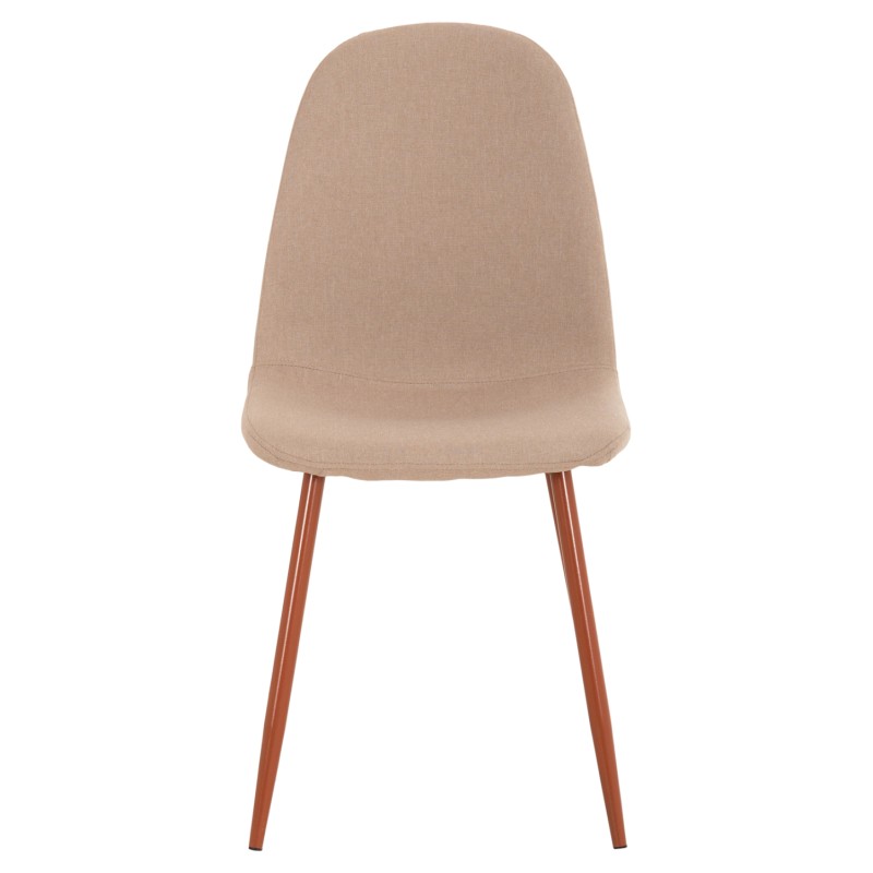 ΚΑΡΕΚΛΑ LEONARDO HM00100.07 ΥΦΑΣΜΑ ΜΠΕΖ ΚΑΙ ΚΑΦΕ ΜΕΤΑΛΛΙΚΑ ΠΟΔΙΑ 45x48x89.5Υεκ.