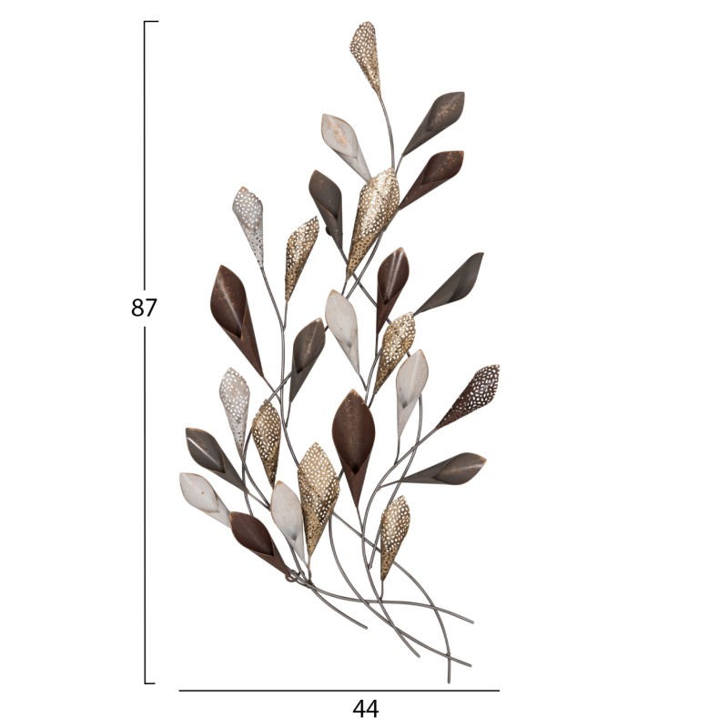 ΜΕΤΑΛΛΙΚΟ ΔΙΑΚΟΣΜΗΤΙΚΟ ΤΟΙΧΟΥ HM7159 ΑΝΘΡΑΚΙ ΧΡΥΣΟ 44x5x87Y εκ.