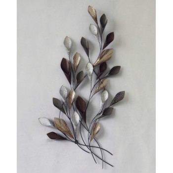 ΜΕΤΑΛΛΙΚΟ ΔΙΑΚΟΣΜΗΤΙΚΟ ΤΟΙΧΟΥ HM7159 ΑΝΘΡΑΚΙ ΧΡΥΣΟ 44x5x87Y εκ.